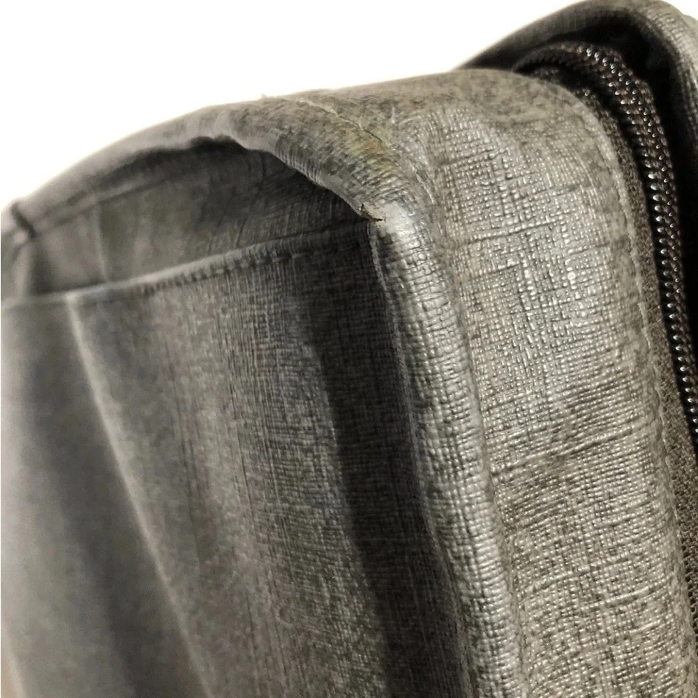 Tumi Alpha 2 T-Pass Laptop Bag Briefcase Earl Gray-Brown Leather